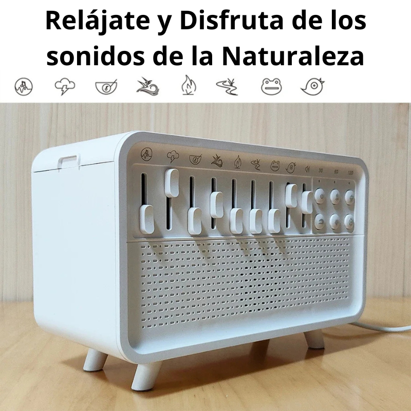Humidificador Relajante con sonidos de la naturaleza Bluetooth