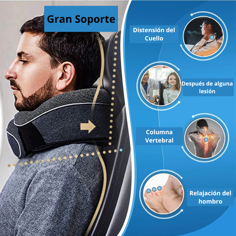 Almohada de espuma viscoelástica para el cuello