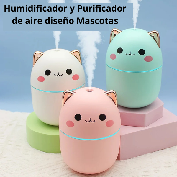 Mini Humidificador y Purificador de Aire