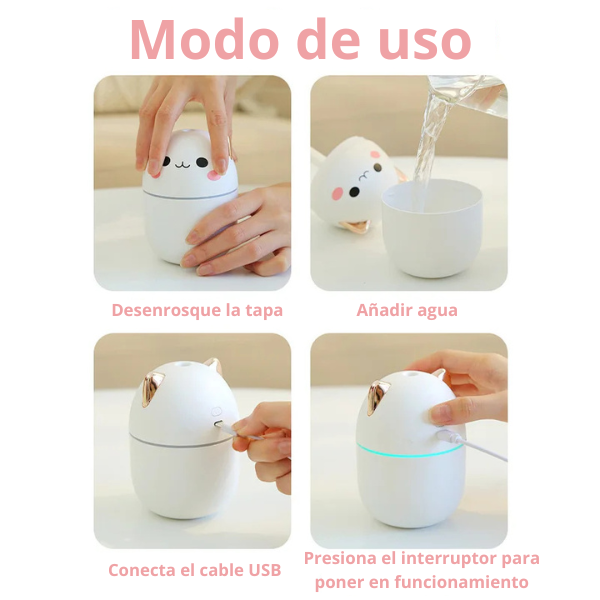 Mini Humidificador y Purificador de Aire