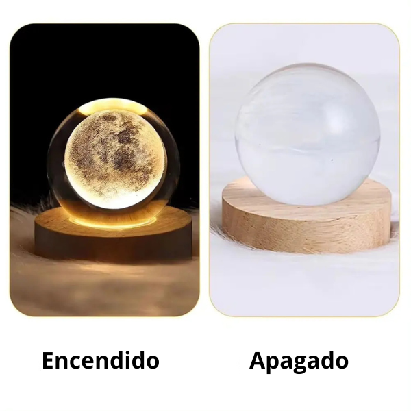 Bola de cristal Led luminosa USB (Espacio)