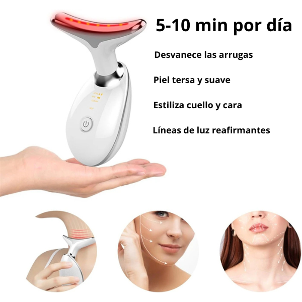 Masajeador de Papada Luz led con 7 modos de actuación