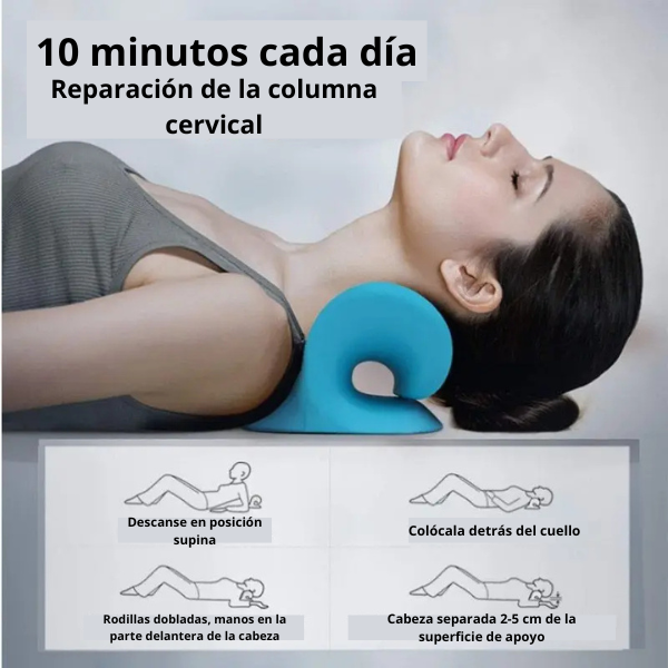 Almohada quiropráctica relajante para cuello y hombros