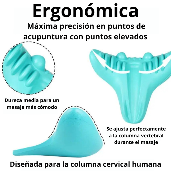 Almohada quiropráctica relajante para cuello y hombros