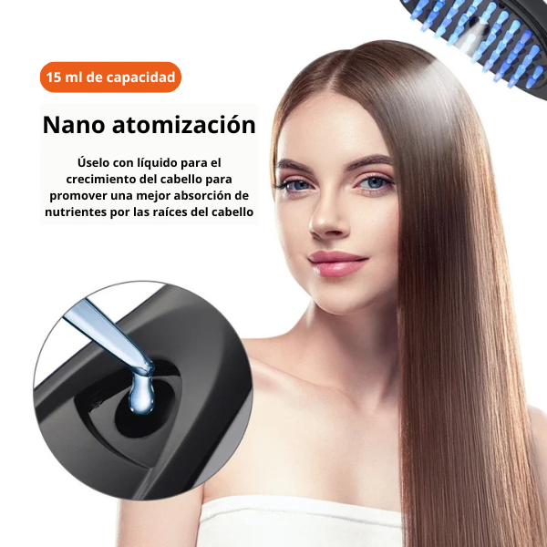 Peine eléctrico masajeador con vibración para el crecimiento del cabello