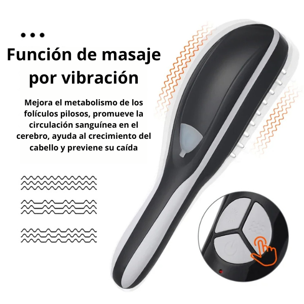 Peine eléctrico masajeador con vibración para el crecimiento del cabello