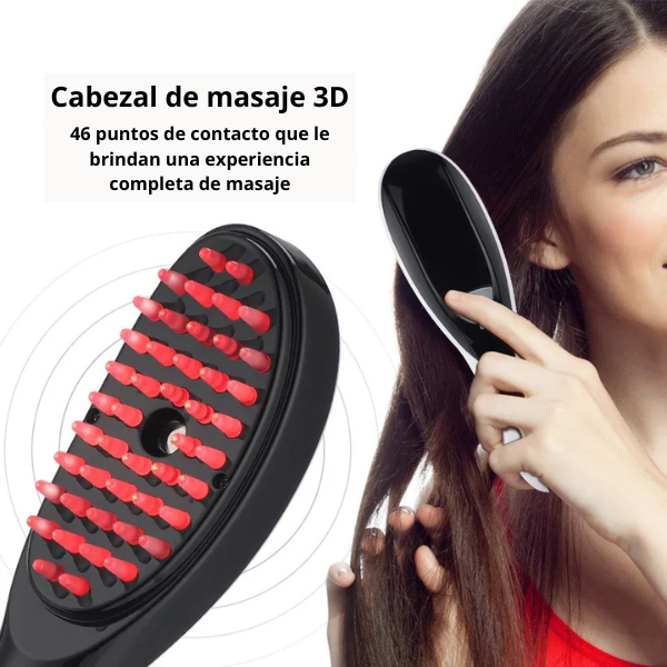 Peine eléctrico masajeador con vibración para el crecimiento del cabello