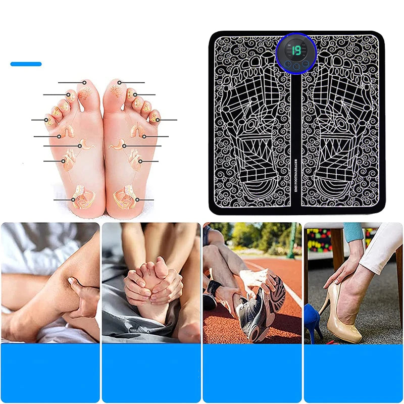 Masajeador de pies por electroestimulación