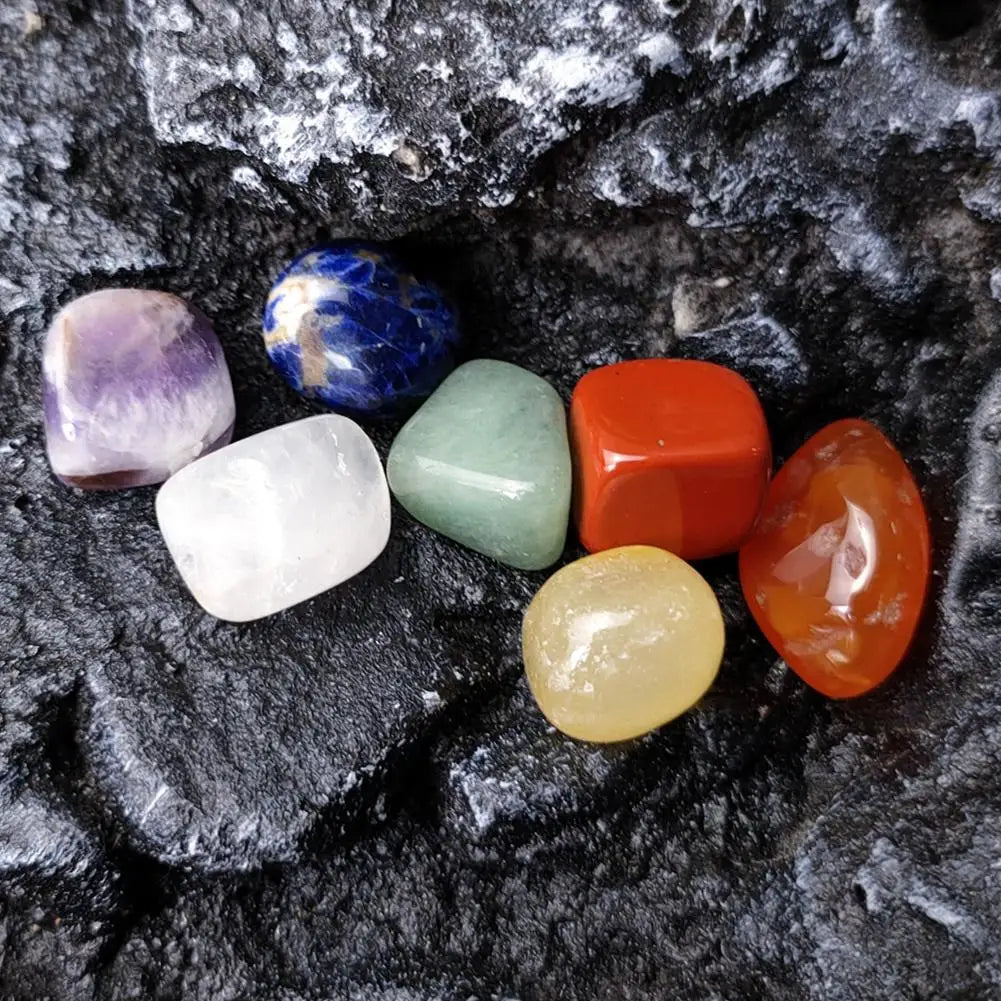 Piedras preciosas de cristal natural de los 7 chakras