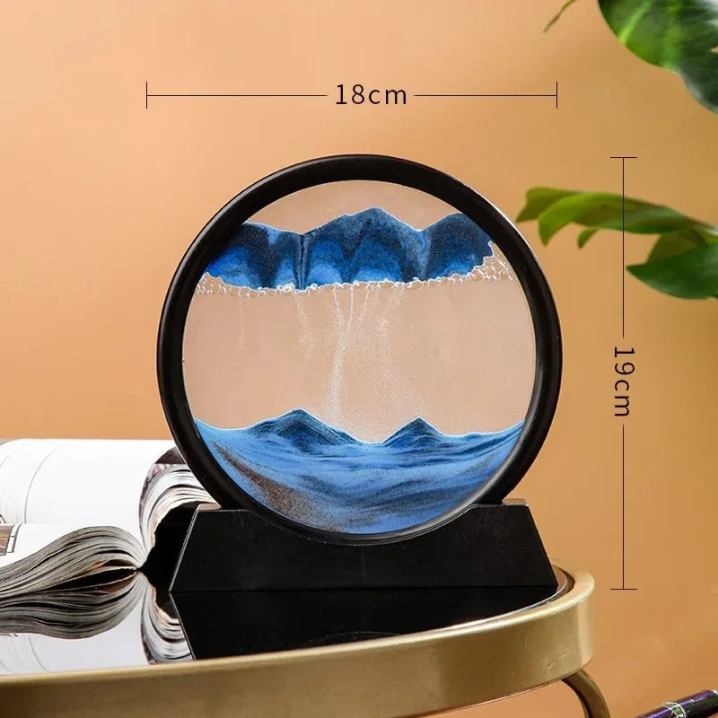 Reloj de arena movediza 3D