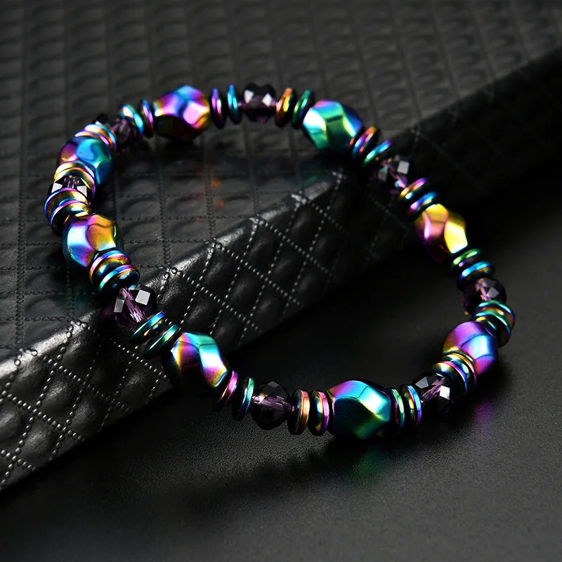 Pulsera de Obsidiana y Fluorita