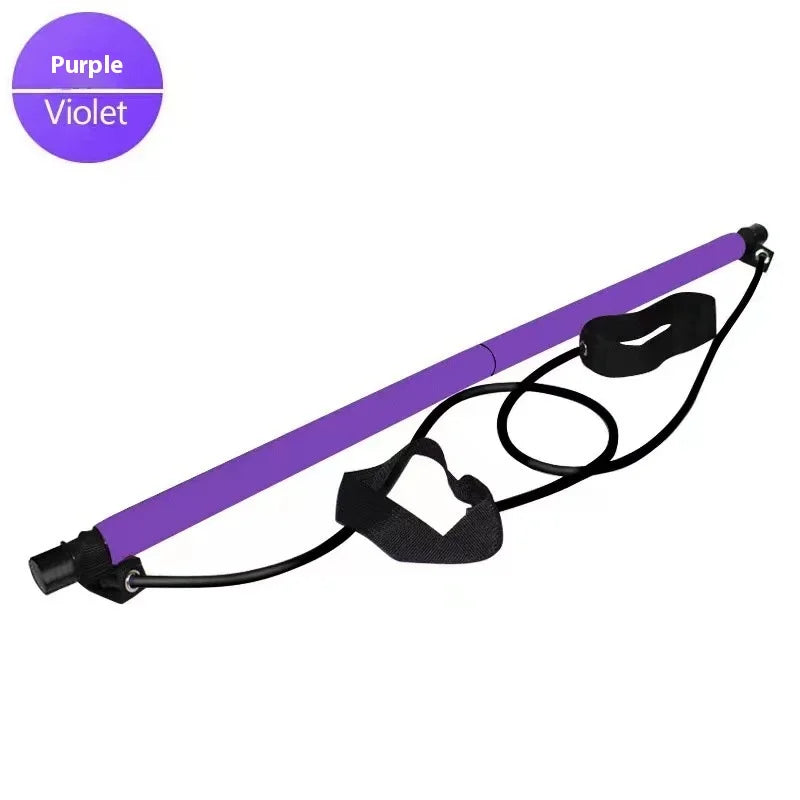 Barra con cuerdas elásticas para hacer ejercicio (Pilates, Yoga)