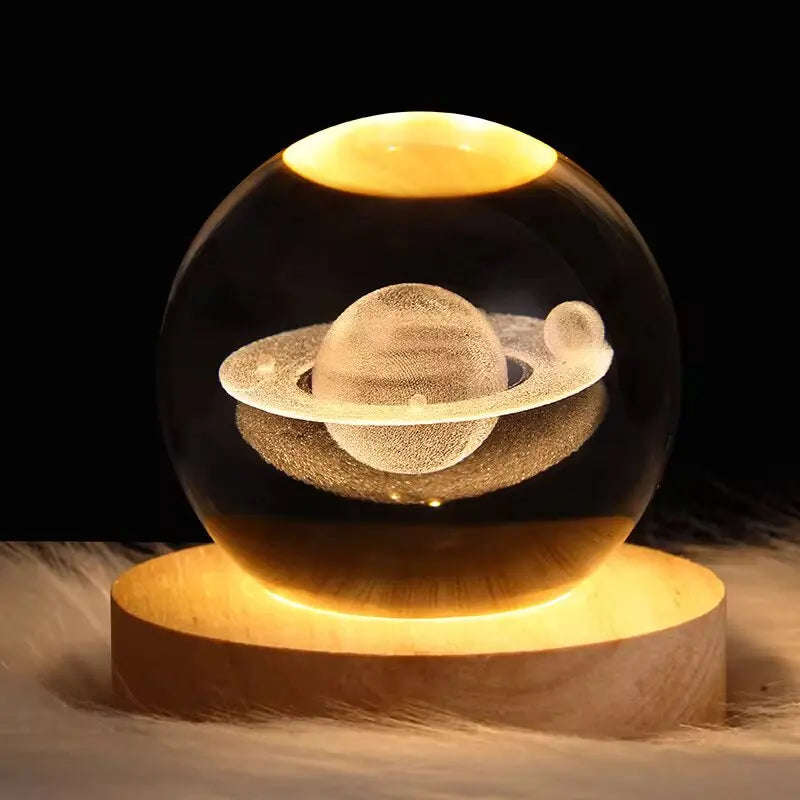 Bola de cristal Led luminosa USB (Espacio)