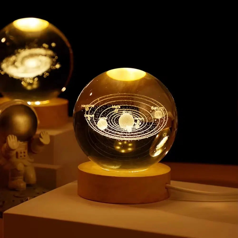 Bola de cristal Led luminosa USB (Espacio)