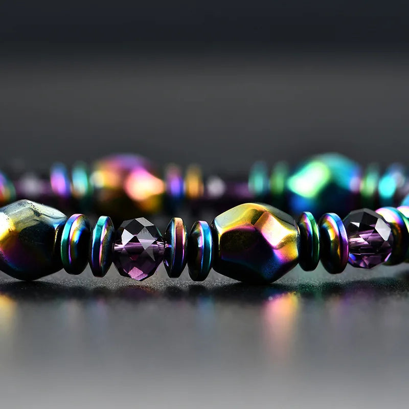Pulsera de Obsidiana y Fluorita