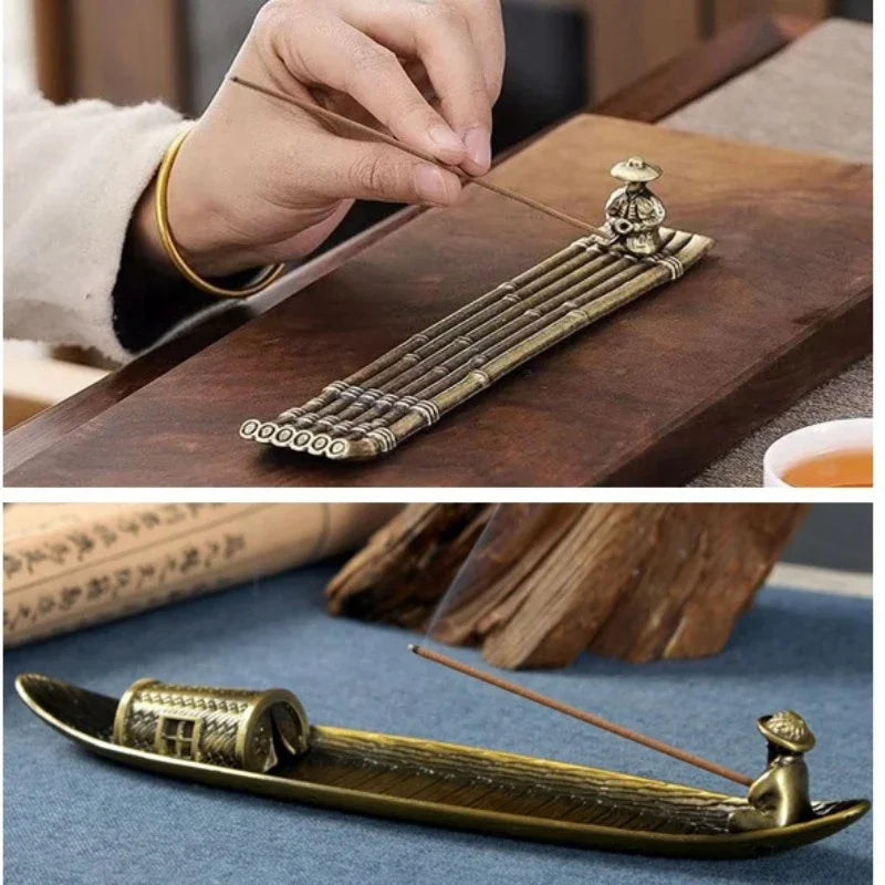 Soporte Incienso Barca Japonesa