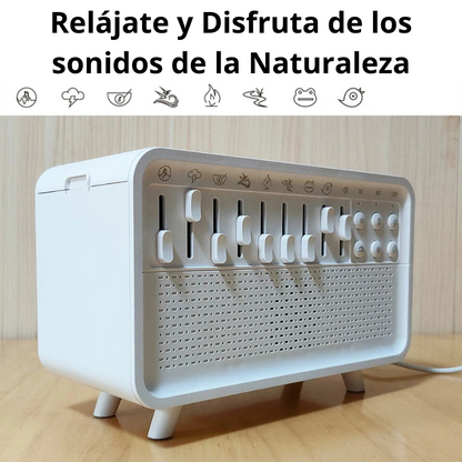 Humidificador Relajante con sonidos de la naturaleza Bluetooth
