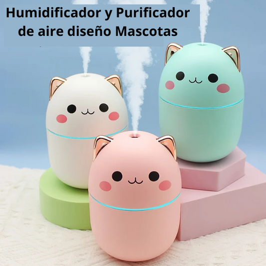Mini Humidificador y Purificador de Aire