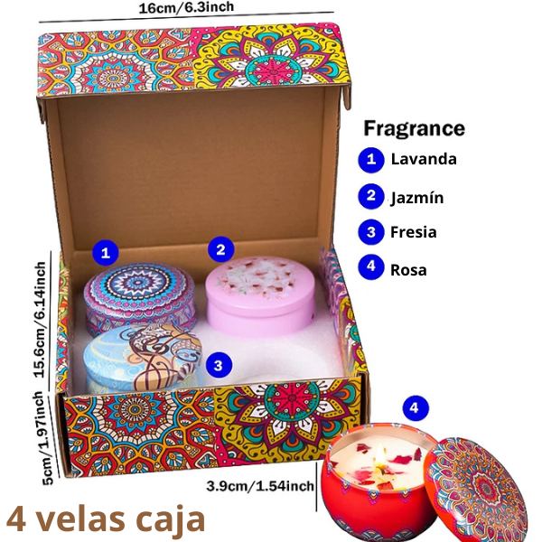 Velas Aromáticas para Relajación y Bienestar