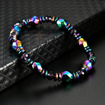 Pulsera de Obsidiana y Fluorita