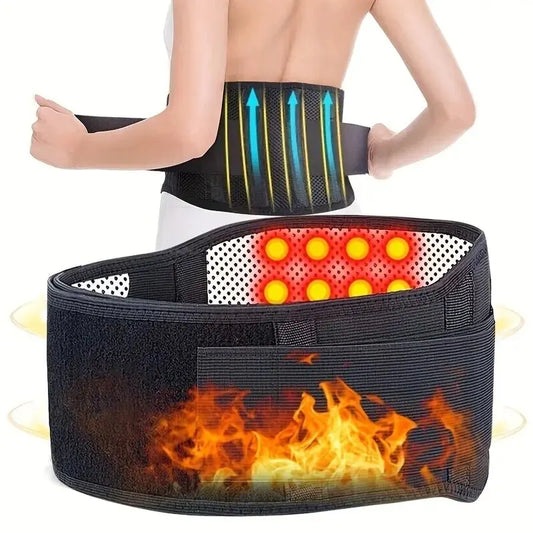 Cinturón Terapéutico para Soporte Lumbar con Autocalentamiento y Terapia Magnética