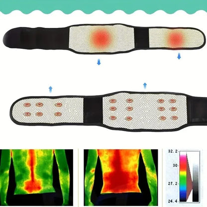 Cinturón Terapéutico para Soporte Lumbar con Autocalentamiento y Terapia Magnética
