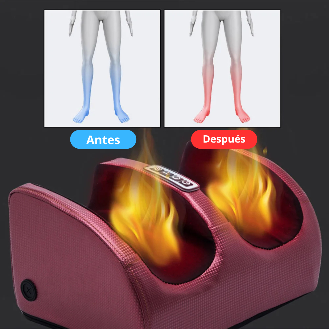 Masajeador Eléctrico de Pies con terapia de calor y compresión